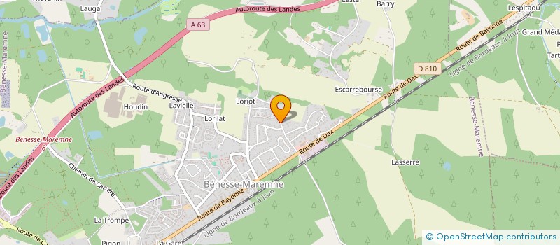 localisation de l'entreprise MONSIEUR LOIC LHOSPITAL  BENESSE-MAREMNE