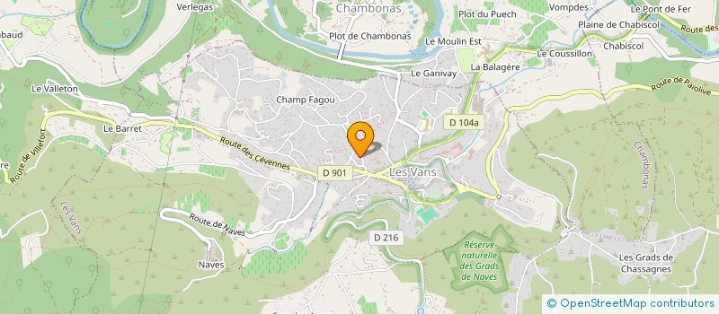 localisation de l'entreprise MONSIEUR LOIC LIENARD  LES VANS