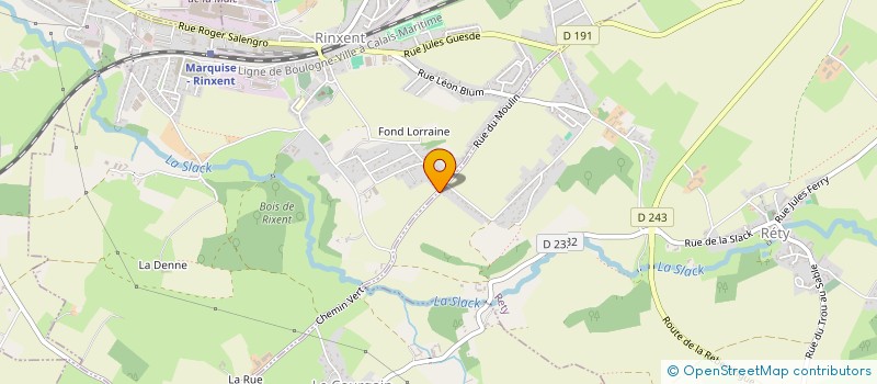 localisation de l'entreprise MONSIEUR LOIC LIENARD  RINXENT