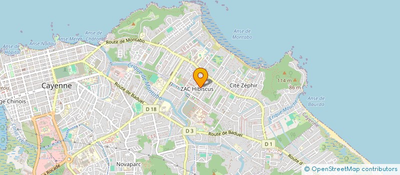 localisation de l'entreprise MONSIEUR LOIC LIMMOIS  CAYENNE