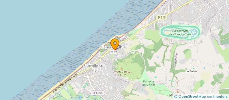 localisation de l'entreprise MONSIEUR LOIC LIVET  BENERVILLE-SUR-MER