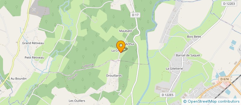 localisation de l'entreprise MONSIEUR LOIC LOPEZ  LAGORCE