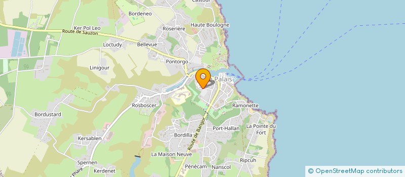 localisation de l'entreprise MONSIEUR LOIC LOREC à LE PALAIS