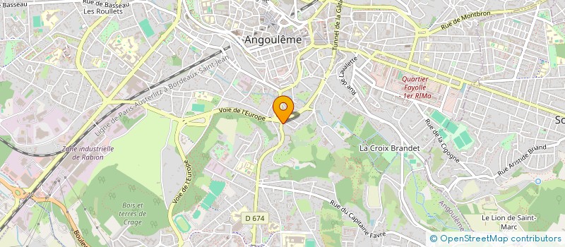 localisation de l'entreprise MONSIEUR LOIC LORGNIER à ANGOULEME