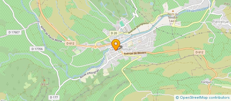 localisation de l'entreprise MONSIEUR LOIC LORTHOY BELOT  SAINT-CHINIAN