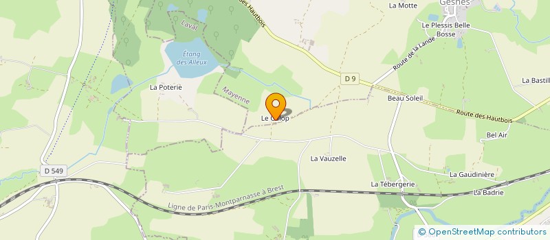 localisation de l'entreprise MONSIEUR LOIC LOTTIN  EVRON