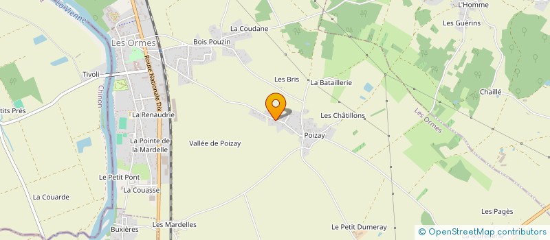 localisation de l'entreprise MONSIEUR LOIC LOUVET  LES ORMES