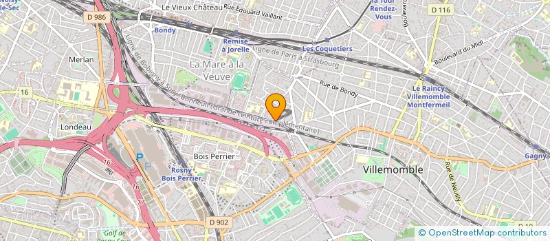 localisation de l'entreprise MONSIEUR LOIC LUNDA  VILLEMOMBLE