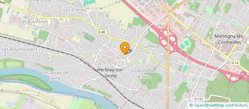 localisation de l'entreprise MONSIEUR LOIC MAHE  HERBLAY-SUR-SEINE