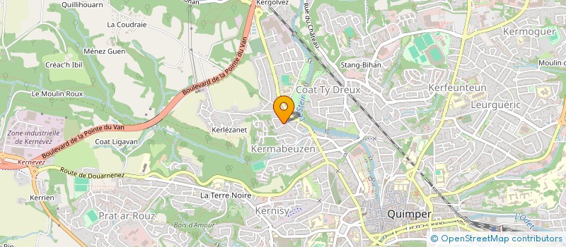 localisation de l'entreprise MONSIEUR LOIC MAHERAULT à QUIMPER