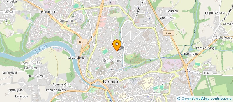 localisation de l'entreprise MONSIEUR LOIC MAIGNAN  LANNION