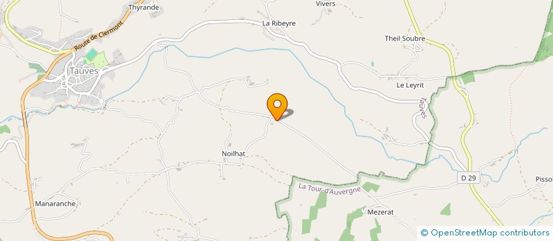 localisation de l'entreprise MONSIEUR LOIC MAITRE  TAUVES