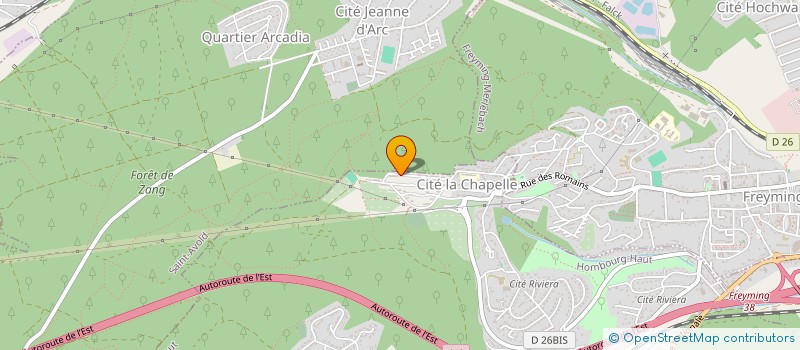 localisation de l'entreprise MONSIEUR LOIC MANIVEL  HOMBOURG-HAUT