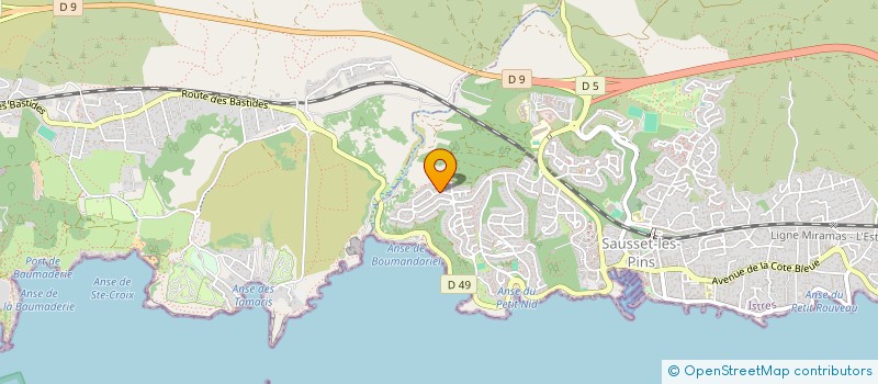 localisation de l'entreprise MONSIEUR LOIC MARCONI  SAUSSET-LES-PINS