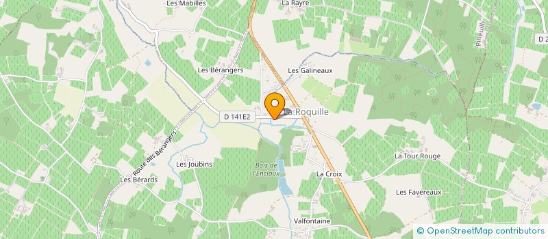 localisation de l'entreprise MONSIEUR LOIC MARIAUD  LA ROQUILLE