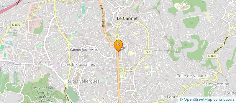 localisation de l'entreprise MONSIEUR LOIC MARRE à LE CANNET