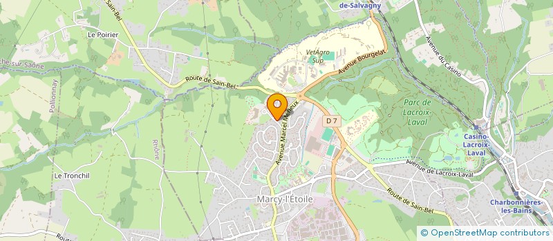 localisation de l'entreprise MONSIEUR LOIC MARS  MARCY-L'ETOILE