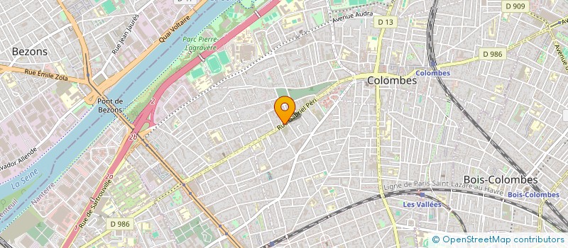 localisation de l'entreprise MONSIEUR LOIC MARTIN  COLOMBES