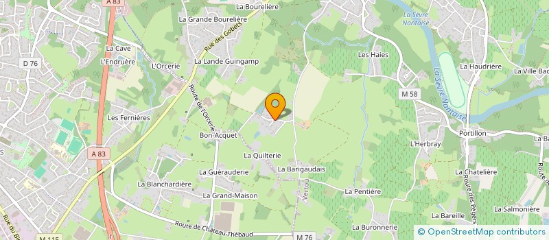 localisation de l'entreprise MONSIEUR LOIC MARTIN à VERTOU