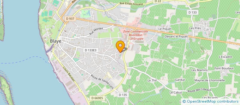 localisation de l'entreprise MONSIEUR LOIC MARTIN à BLAYE