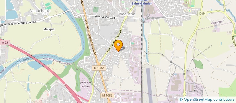 localisation de l'entreprise MONSIEUR LOIC MARTIN  VEAUCHE