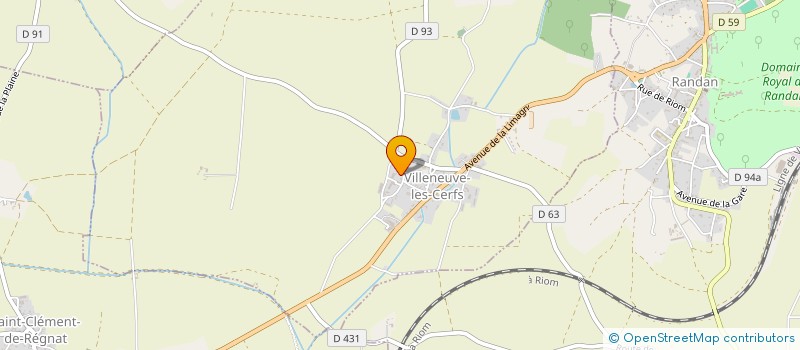 localisation de l'entreprise MONSIEUR LOIC MARTIN  VILLENEUVE-LES-CERFS