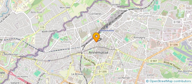 localisation de l'entreprise MONSIEUR LOIC MARTINEZ  ANNEMASSE