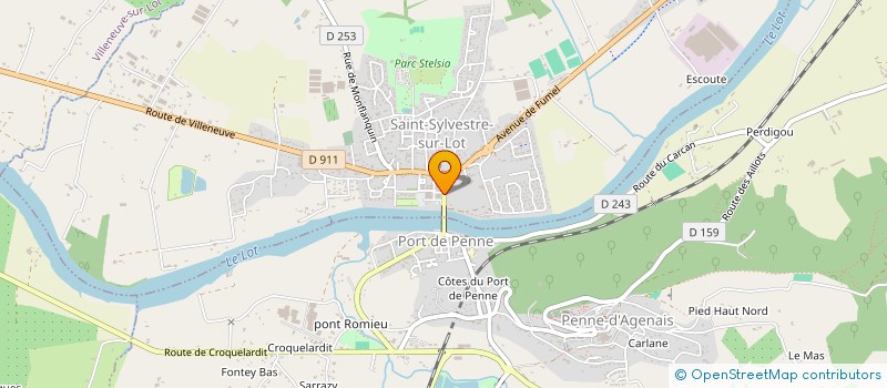 localisation de l'entreprise MONSIEUR LOIC MARTY  SAINT SYLVESTRE SUR LOT