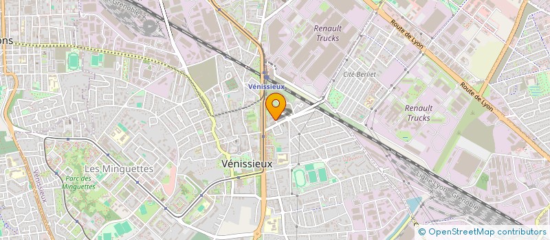 localisation de l'entreprise MONSIEUR LOIC MATHIEU  VENISSIEUX