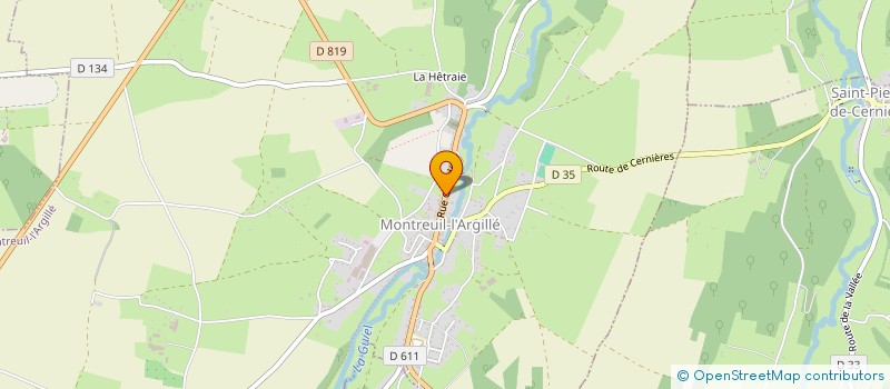 localisation de l'entreprise MONSIEUR LOIC MAULNY  MONTREUIL-L'ARGILLE