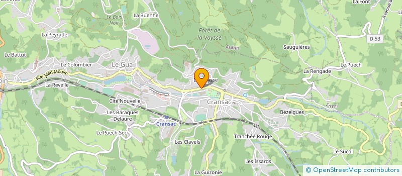 localisation de l'entreprise MONSIEUR LOIC MAUREL  CRANSAC