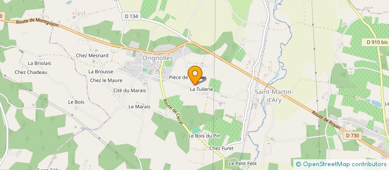 localisation de l'entreprise MONSIEUR LOIC MAURICE à ORIGNOLLES