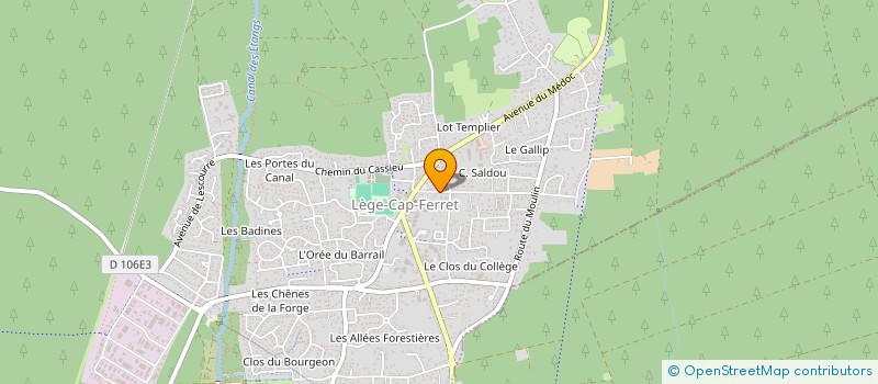 localisation de l'entreprise MONSIEUR LOIC MAURIN  LEGE-CAP-FERRET