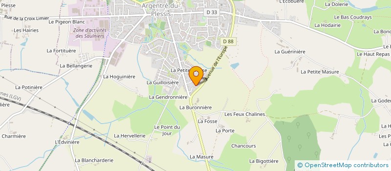 localisation de l'entreprise MONSIEUR LOIC MEHAIGNERIE  ARGENTRE-DU-PLESSIS