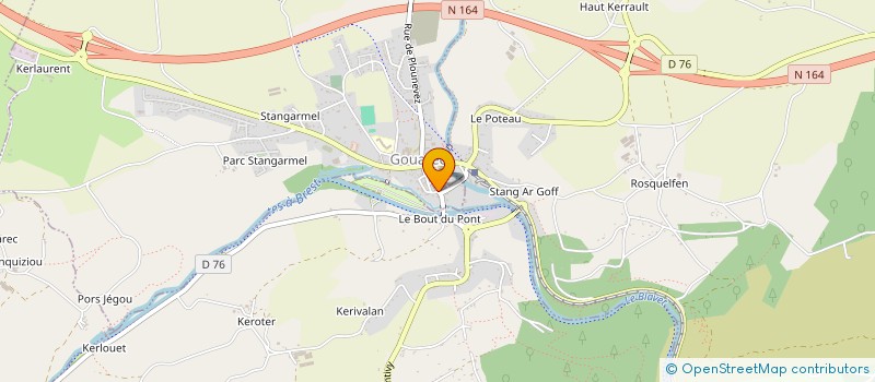 localisation de l'entreprise MONSIEUR LOIC MENGUY  GOUAREC