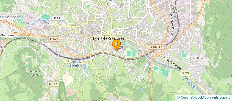 localisation de l'entreprise MONSIEUR LOIC MERIAUX  LONS-LE-SAUNIER