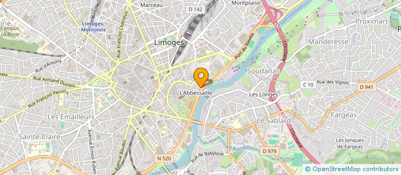 localisation de l'entreprise MONSIEUR LOIC MERVEILLIE à LIMOGES