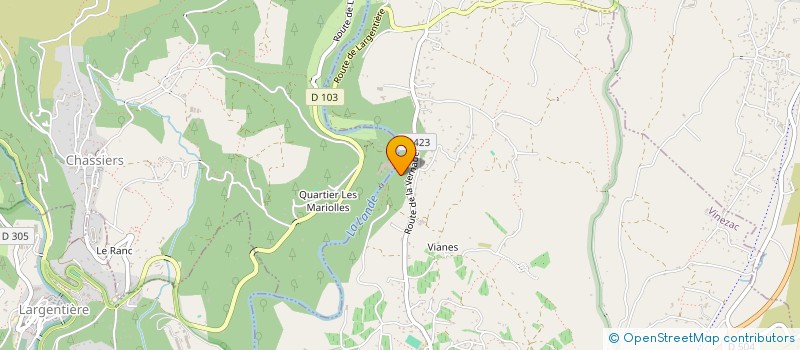 localisation de l'entreprise MONSIEUR LOIC MICHEL JEAN NOE TOUSSAINT  VINEZAC