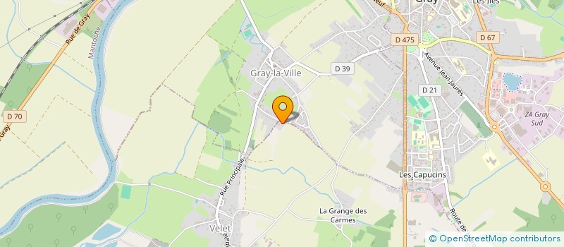 localisation de l'entreprise MONSIEUR LOIC MILLOT  GRAY-LA-VILLE