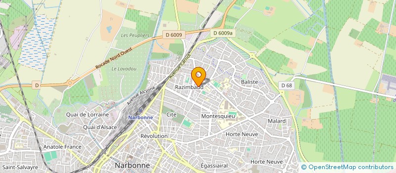 localisation de l'entreprise MONSIEUR LOIC MOCCAND  NARBONNE