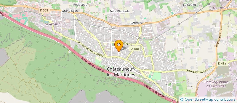 localisation de l'entreprise MONSIEUR LOIC MONAGHEDDU  CHATEAUNEUF-LES-MARTIGUES