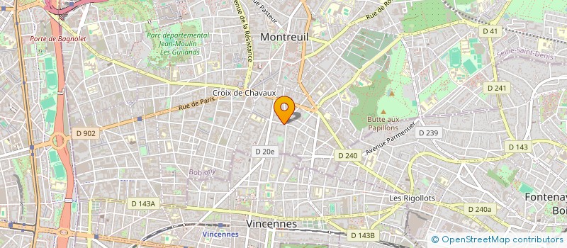 localisation de l'entreprise MONSIEUR LOIC MONLOUIS à MONTREUIL