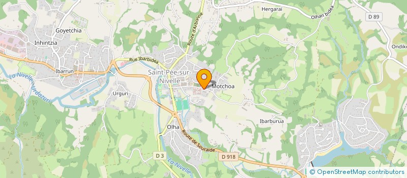 localisation de l'entreprise MONSIEUR LOIC MONNERET  SAINT-PEE-SUR-NIVELLE