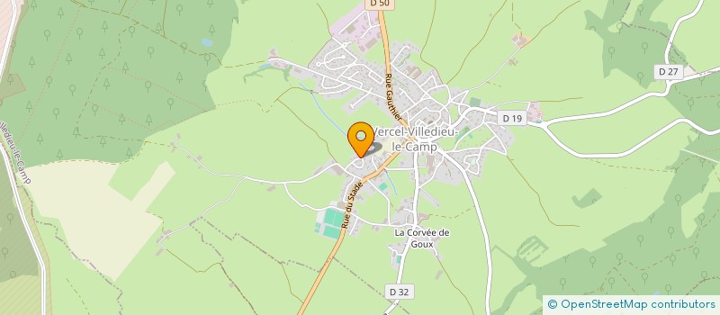 localisation de l'entreprise MONSIEUR LOIC MONNIN à VERCEL-VILLEDIEU-LE-CAMP