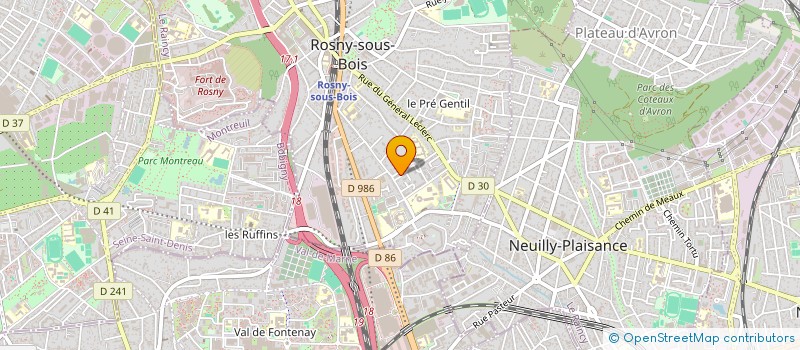 localisation de l'entreprise MONSIEUR LOIC MONSEMBOLA MPUTU à ROSNY-SOUS-BOIS