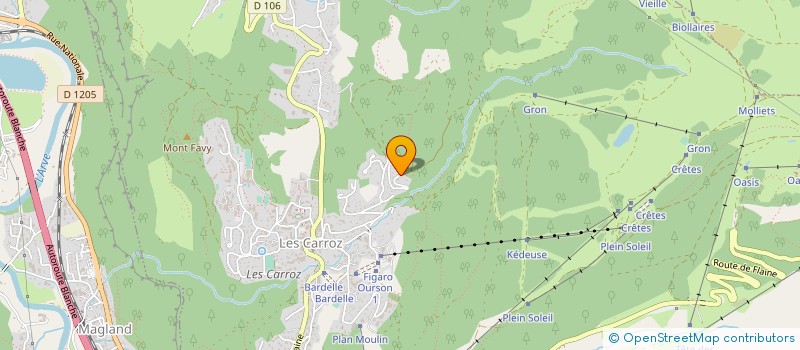 localisation de l'entreprise MONSIEUR LOIC MORET  ARACHES LA FRASSE