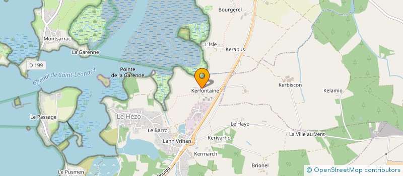 localisation de l'entreprise MONSIEUR LOIC MORET à LE HEZO