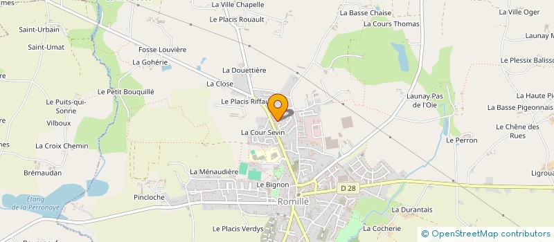 localisation de l'entreprise MONSIEUR LOIC MORIN  ROMILLE