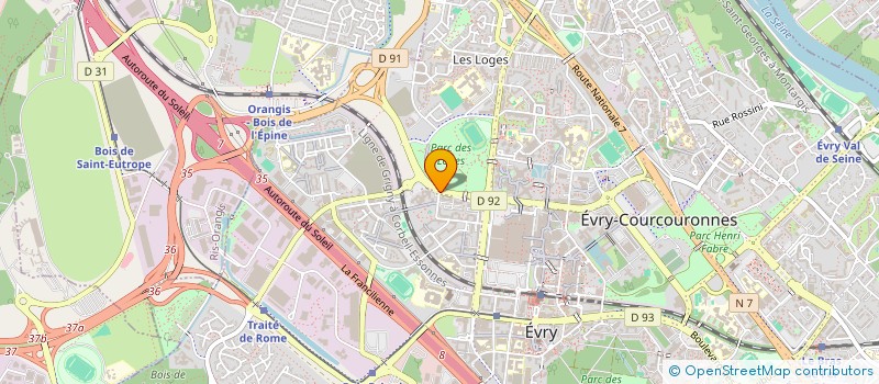 localisation de l'entreprise MONSIEUR LOIC MORJON à EVRY-COURCOURONNES
