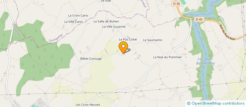 localisation de l'entreprise MONSIEUR LOIC MORVAN  LANFAINS